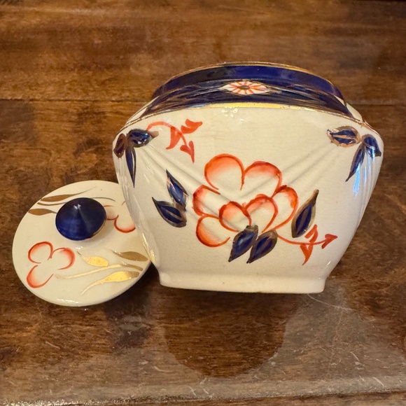Arthur Wood “biscuit barrel” cute for bathroom cotton pads or qtips too! - Picture 1 of 4